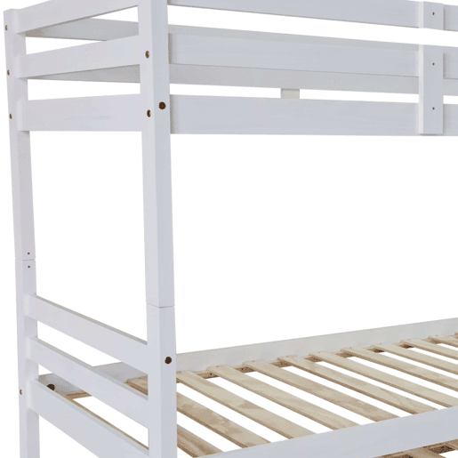 Beliche Elefante para Jovens com Cama de Gaveta Aberta Branca em Estilo Contemporâneo em Madeira de Pinho 199x154x104 cm