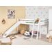 Beliani Cama de media altura Madera de pino STAPLE 227x208 Beliani Cama de media altura Madera de pino STAPLE 227x208 Blanco