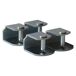 Pack 4 abrazaderas metálicas para somier antiruido Pack 4 abrazaderas metálicas para somier antiruido Negro