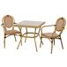 Conjunto de mesa y 2 sillas Conjunto de mesa y 2 sillas Marrón