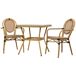 Conjunto de mesa y 2 sillas Conjunto de mesa y 2 sillas Marrón