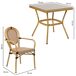 Conjunto de mesa y 2 sillas Conjunto de mesa y 2 sillas Marrón
