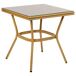 Conjunto de mesa y 2 sillas Conjunto de mesa y 2 sillas Marrón