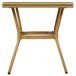 Conjunto de mesa y 2 sillas Conjunto de mesa y 2 sillas Marrón
