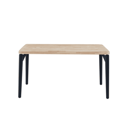 Mesa de Jantar Fixa Napi, Estilo Industrial, para 6 Pessoas, Carvalho Nórdico e Preto, 140x80 cm