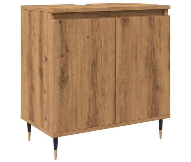 Vidaxl armario de baño madera de ingeniería roble artisan 58x33x60 cm