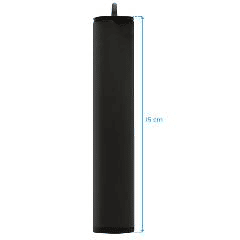 Conjunto de 6 pés cilíndricos metálicos com altura especial e redução de ruído para bases estofadas ou estrados de cama. (15 cm) Conjunto de 6 pés cilíndricos metálicos com altura especial e redução de ruído para bases estofadas ou estrados de cama. (15 cm)