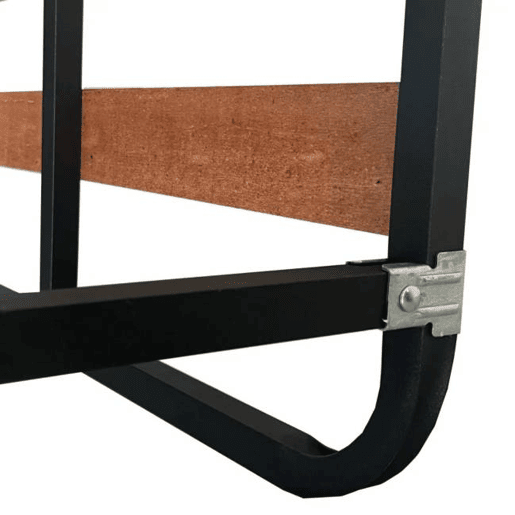 Conjunto de 6 pernas quadradas de metal de 40 cm com grampo para base de cama de tubo de 30x30 mm Conjunto de 6 pernas quadradas de metal de 40 cm com grampo para base de cama de tubo de 30x30 mm
