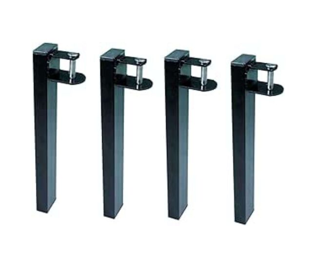 Pack 4 patas canguro para somier - metálicas y rectangulares - ideales para cama nido - cuens
