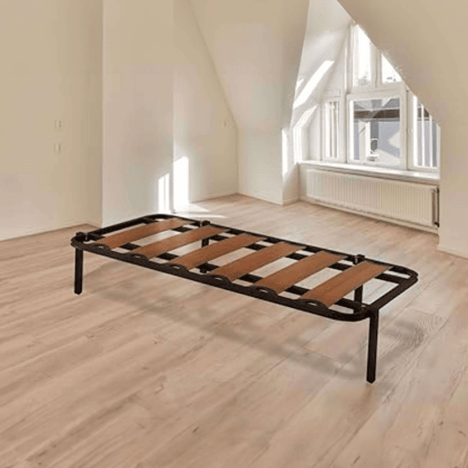Pacote com 4 pernas canguru para base de cama - Metal e retangular - Ideal para camas de rodízio - Cuens