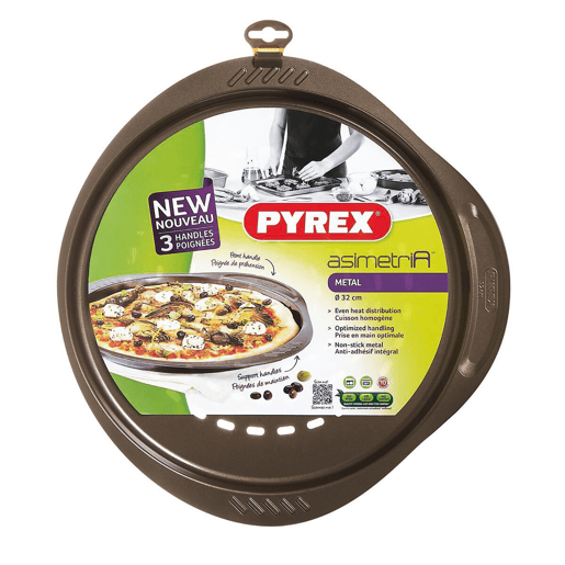 Molde para Pizza Pyrex Castanho Preto Metal