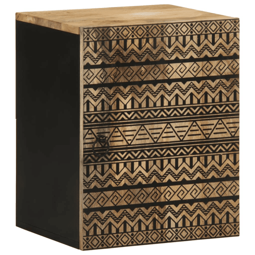vidaXL Armário suspenso para WC 38x33,5x48 cm mangueira maciça preto