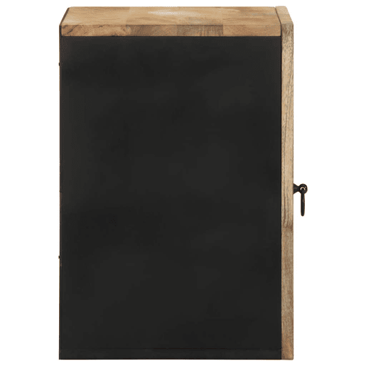 vidaXL Armário suspenso para WC 38x33,5x48 cm mangueira maciça preto