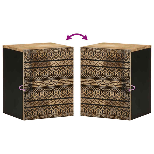 vidaXL Armário suspenso para WC 38x33,5x48 cm mangueira maciça preto