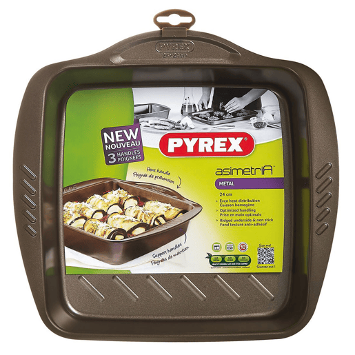 Travessa para o Forno Pyrex Castanho Metal