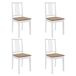 Conjunto de comedor sillas y mesa extensible Conjunto de comedor sillas y mesa extensible Blanco
