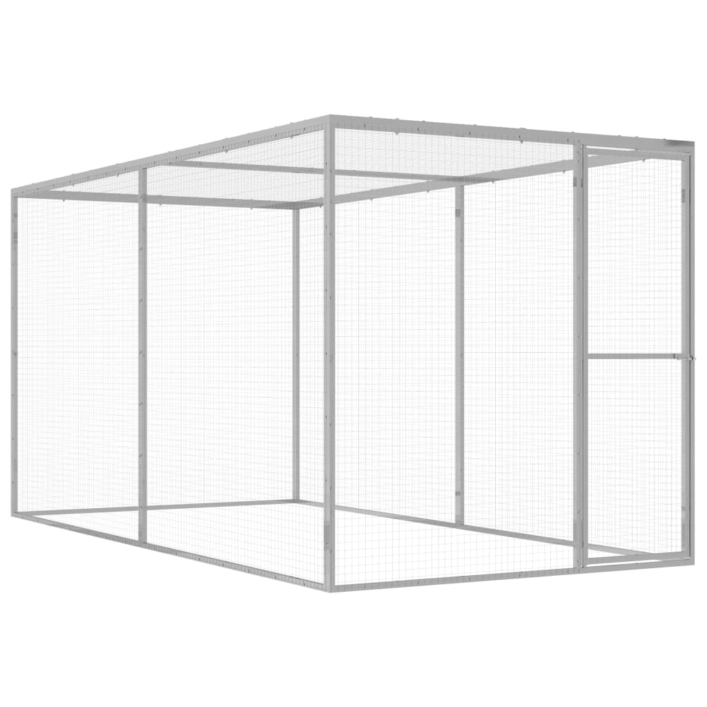 Vidaxl jaula para gatos acero galvanizado 3x1,5x1,5 m