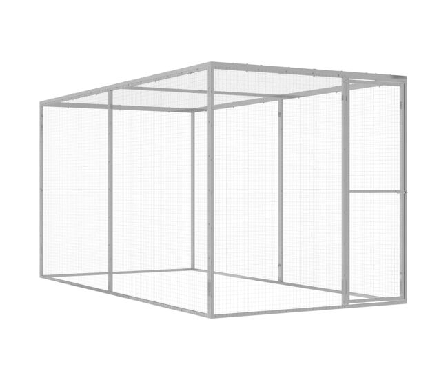 Vidaxl jaula para gatos acero galvanizado 3x1,5x1,5 m