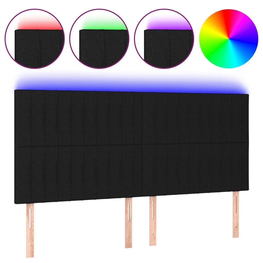 Cabecero Con Led 200 Negro