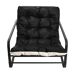 Sillón exterior resistente acero anti-UV impermeable Sillón exterior resistente acero anti-UV impermeable Negro
