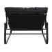 Sillón exterior resistente acero anti-UV impermeable Sillón exterior resistente acero anti-UV impermeable Negro