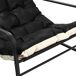 Sillón exterior resistente acero anti-UV impermeable Sillón exterior resistente acero anti-UV impermeable Negro