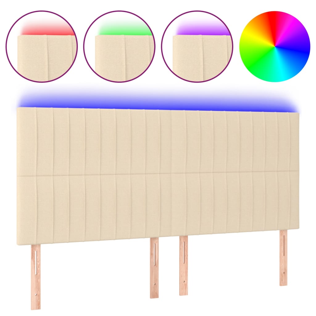 Cabecero Con Led 200 Crema