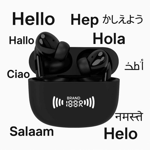 Fones de ouvido sem fio AI Translator Fones de ouvido sem fio AI Translator