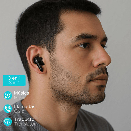 Fones de ouvido sem fio AI Translator Fones de ouvido sem fio AI Translator