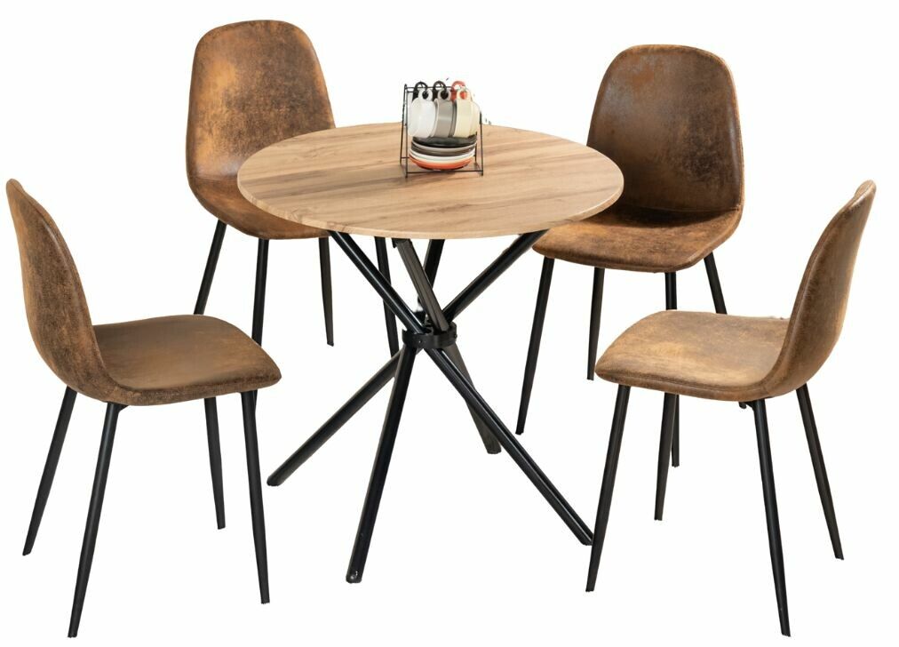 Juego de mesa de comedor y 4 sillas