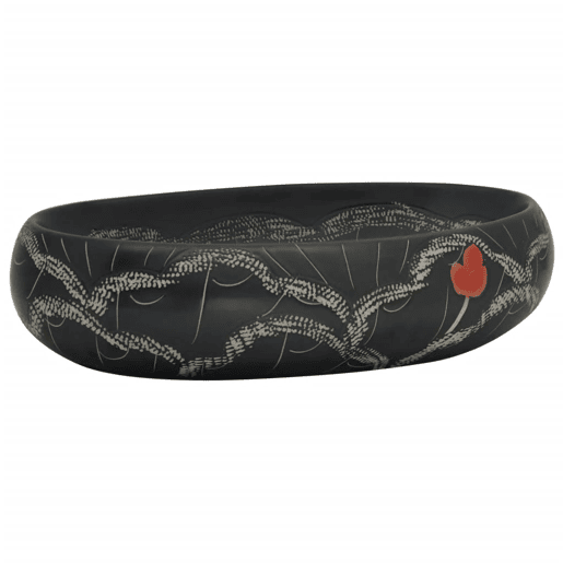 vidaXL Lavatório de bancada oval 59x40x15 cm cerâmica preto vidaXL Lavatório de bancada oval 59x40x15 cm cerâmica preto