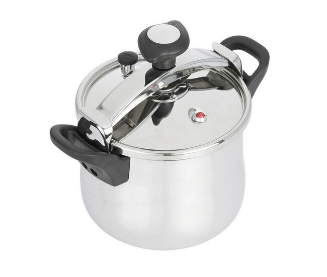 Olla rápida a presión jata opc8 8l con tapa acero inox