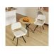 Conjunto de mesa redonda + 2 sillas cómodas Conjunto de mesa redonda + 2 sillas cómodas Roble Artisan