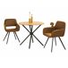 Conjunto de mesa redonda + 2 sillones vintage Conjunto de mesa redonda + 2 sillones vintage Roble Artisan