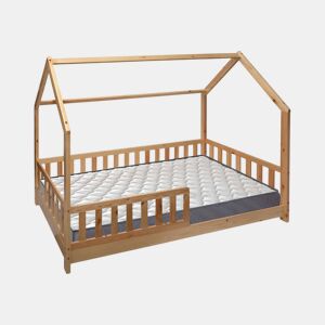 Conjunto de Cama Infantil Cabine ''Bosco'' 90x190cm + Colchão SERENIA 90x190cm (Altura 17cm), Respirável, Adaptável e Térmico