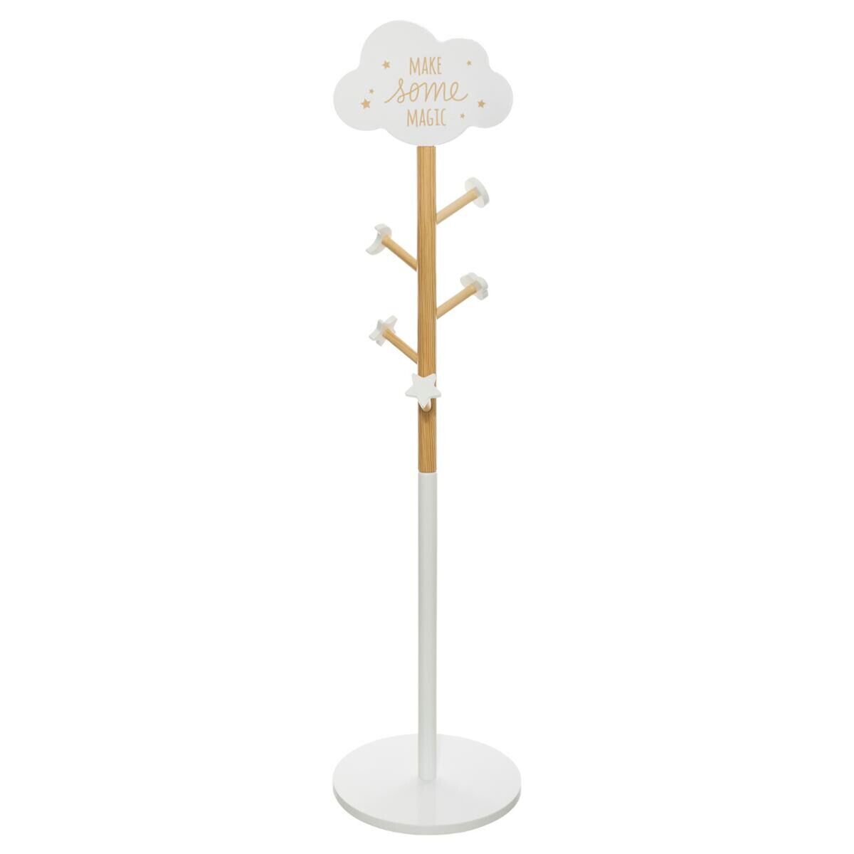 Perchero Infantil con Decoración de Nube - 5 Ganchos