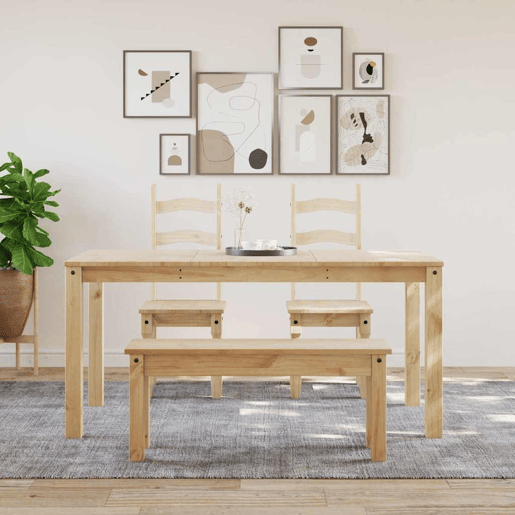 vidaXL Mesa de jantar Panama 160x80x75 cm madeira de pinho maciça vidaXL Mesa de jantar Panama 160x80x75 cm madeira de pinho maciça