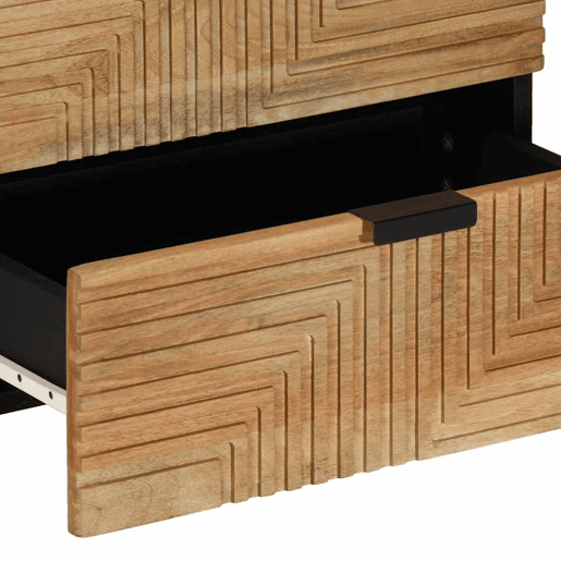 vidaXL Mesa de cabeceira 50x33x60 cm madeira de mangueira maciça