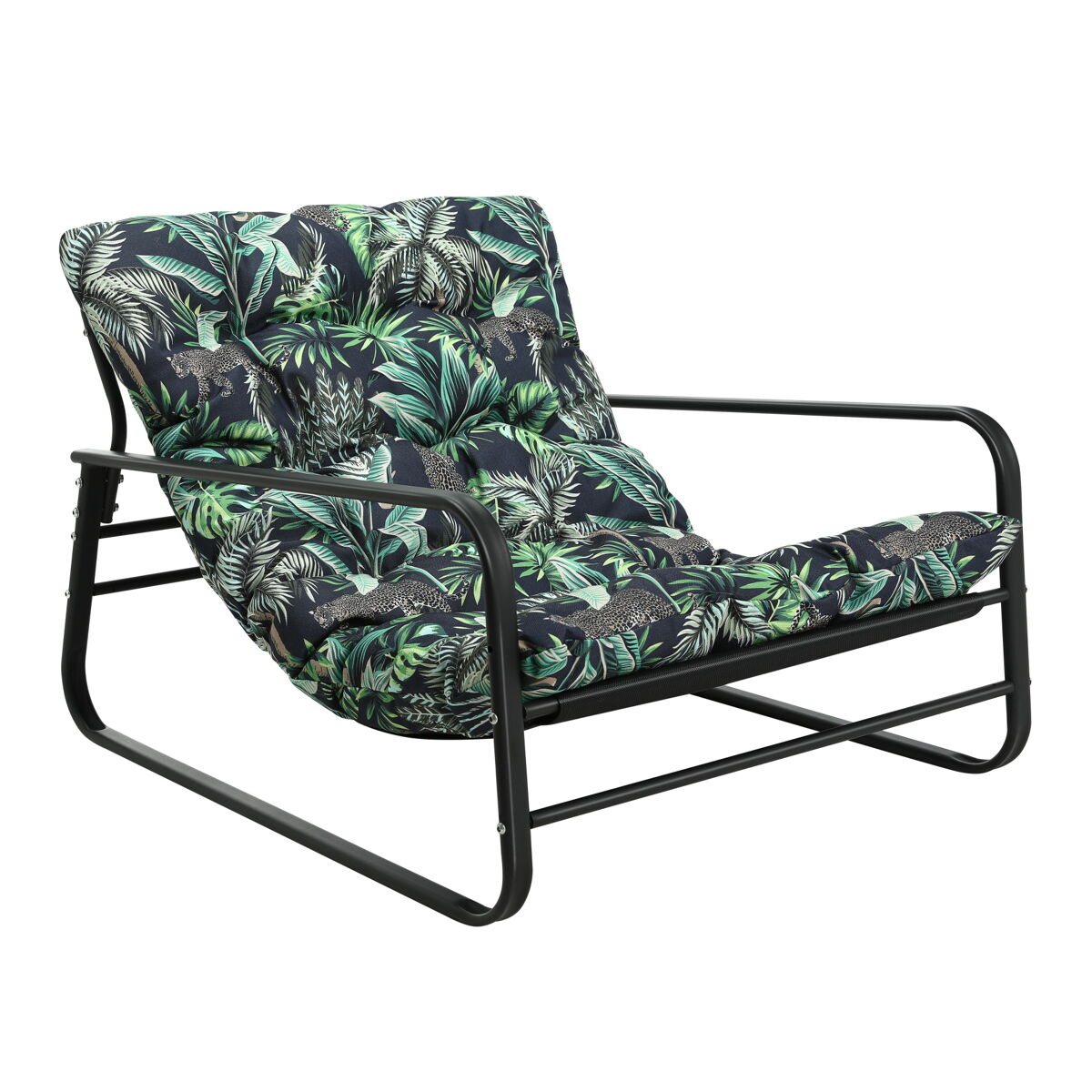 Sillón exterior resistente acero anti-UV impermeable