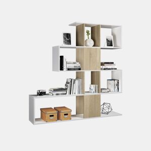 Estantes Domi Artik White (Branco mate) - Carvalho canadiano 145 x 145 x 28 cm