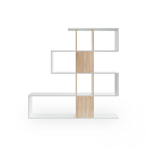 Estantes Domi Artik White (Branco mate) - Carvalho canadiano 145 x 145 x 28 cm