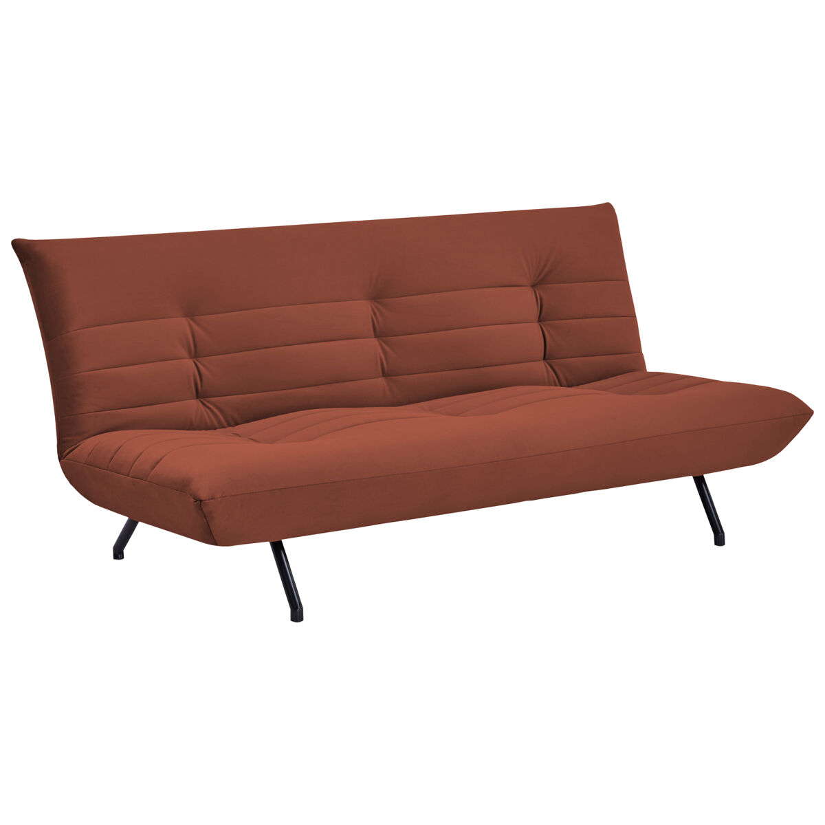 Sofá cama de terciopelo de 3 plazas ANATOLE