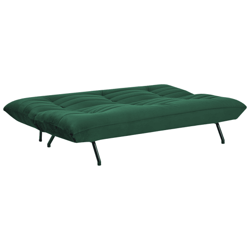 ANATOLE Sofá-cama de 3 lugares em veludo verde