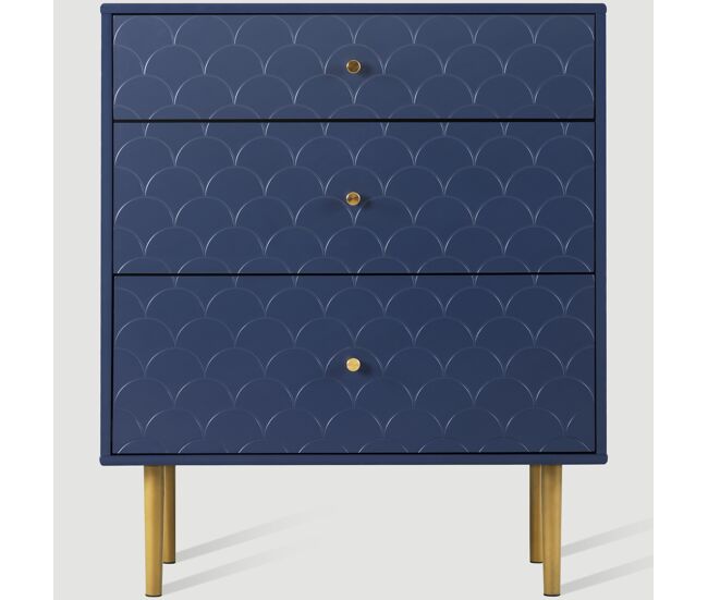 Vitrina cerrada con 3 cajones y puertas decorativas kaugzun l