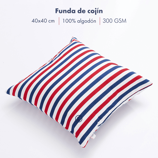 Almofada 40x40cm 100% Algodão 300GSM listrado Yale El Ganso