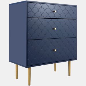 Organizador de arrumação Kaugzun D com 3 gavetas e pernas em metal