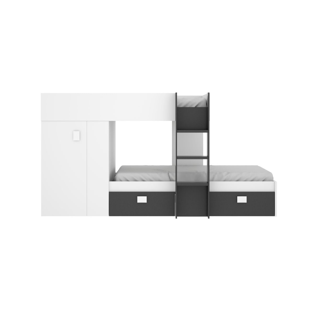 Cama tren Groe  camas + armario +  cajones 271x111