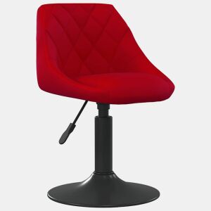 vidaXL Banco de bar veludo vermelho tinto