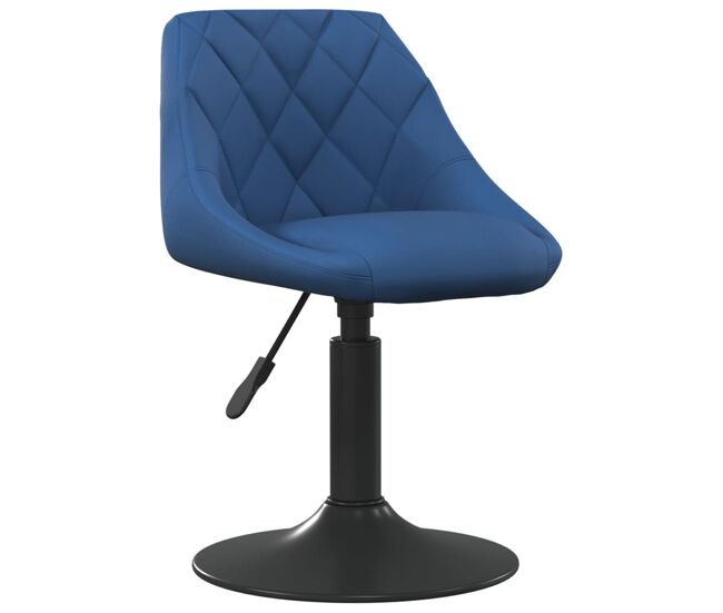 Vidaxl taburete de cocina de terciopelo azul