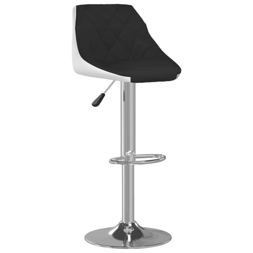 vidaXL Bancos de bar 2 pcs couro artificial preto e branco vidaXL Bancos de bar 2 pcs couro artificial preto e branco